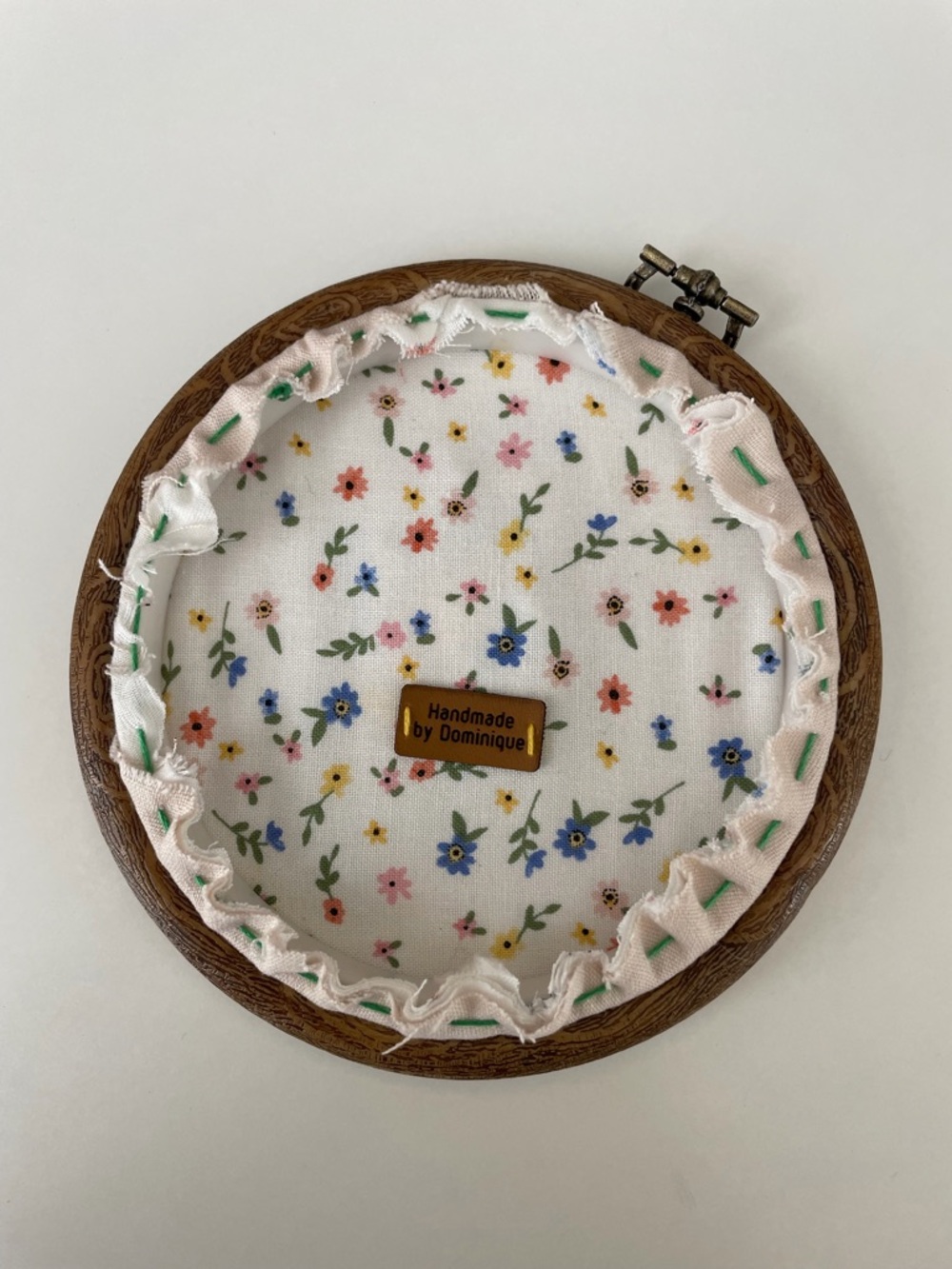 Hand-Embroidered Multi-Color Floral Patch - Picture 2 of 3
